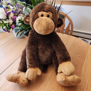 Toys R Us Vintage Big Brown Monkey Stuffed Animal Toy